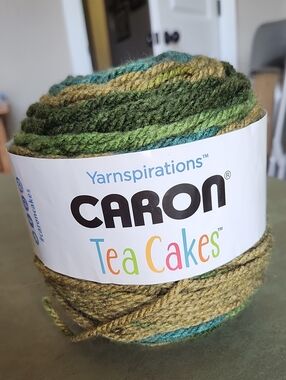 One Yarnspirations Caron Tea Cakes  Color Green Tea